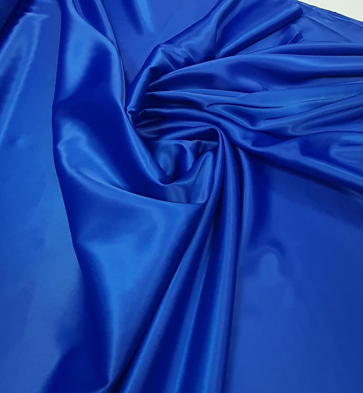 Cetim Bucol Liso Azul Royal - largura 1,50 m x Comprimento 2,50 m 