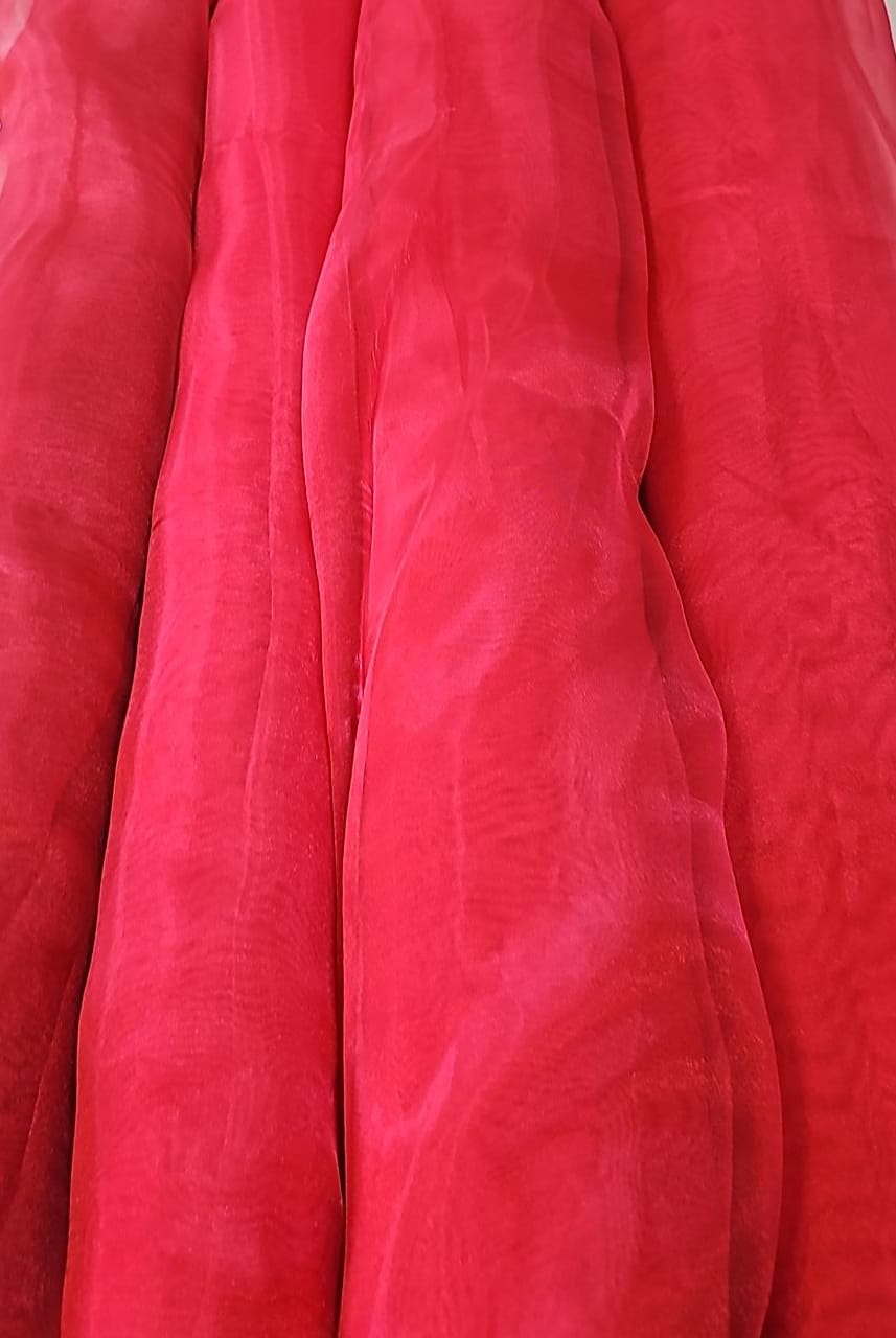 Organza Cristal Lisa Magenta - Largura 1,47 m x Comprimento 3 m 