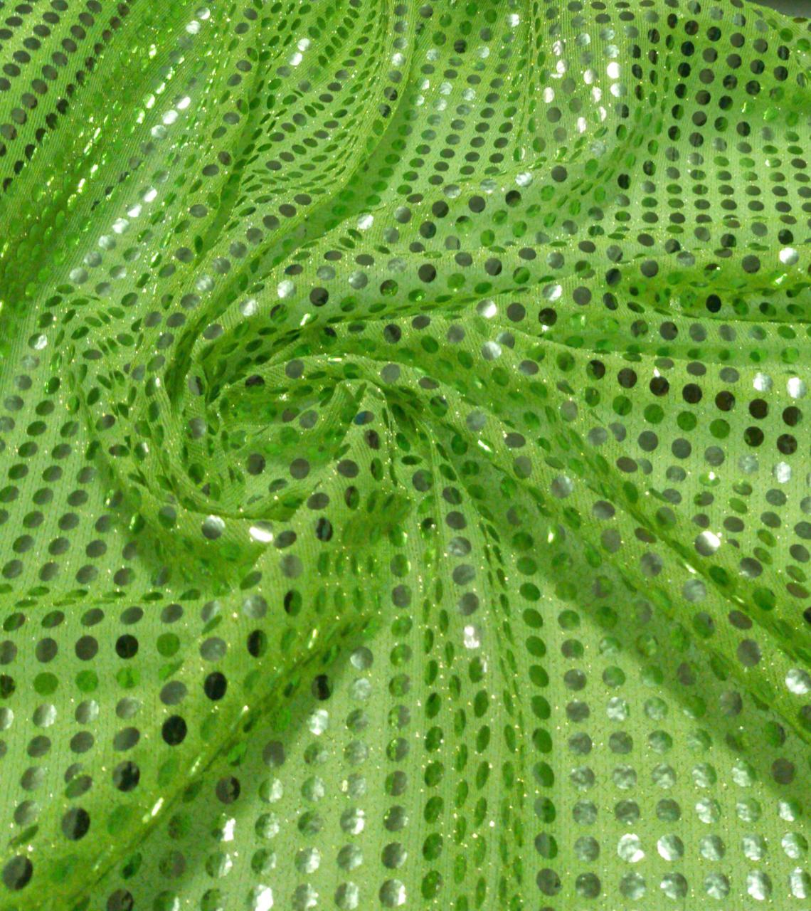 Paetê Colado Carnaval Verde Limão - Largura 1,15 m x Comprimento 1 m 