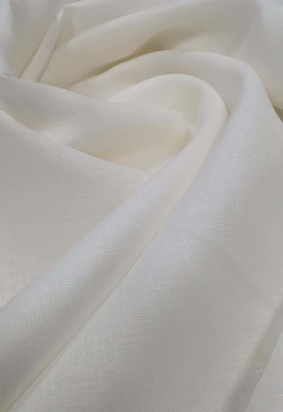 Linho Puro Off White COM DEFEITO - Largura 1,40 m x Comprimento 0,30 cm