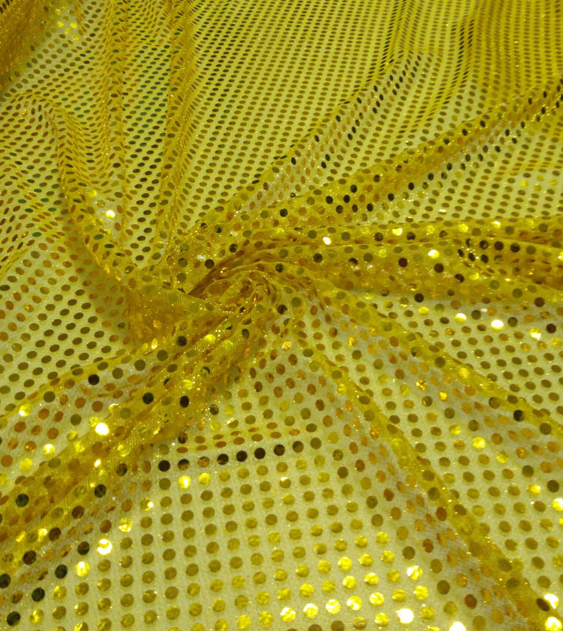 Paetê Colado Carnaval Dourado - Largura 1,15 m x Comprimento 0,50 cm