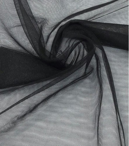 Tule 2º Pele Iluzione Preto - Largura 1,47 m x Comprimento 1,80 m 