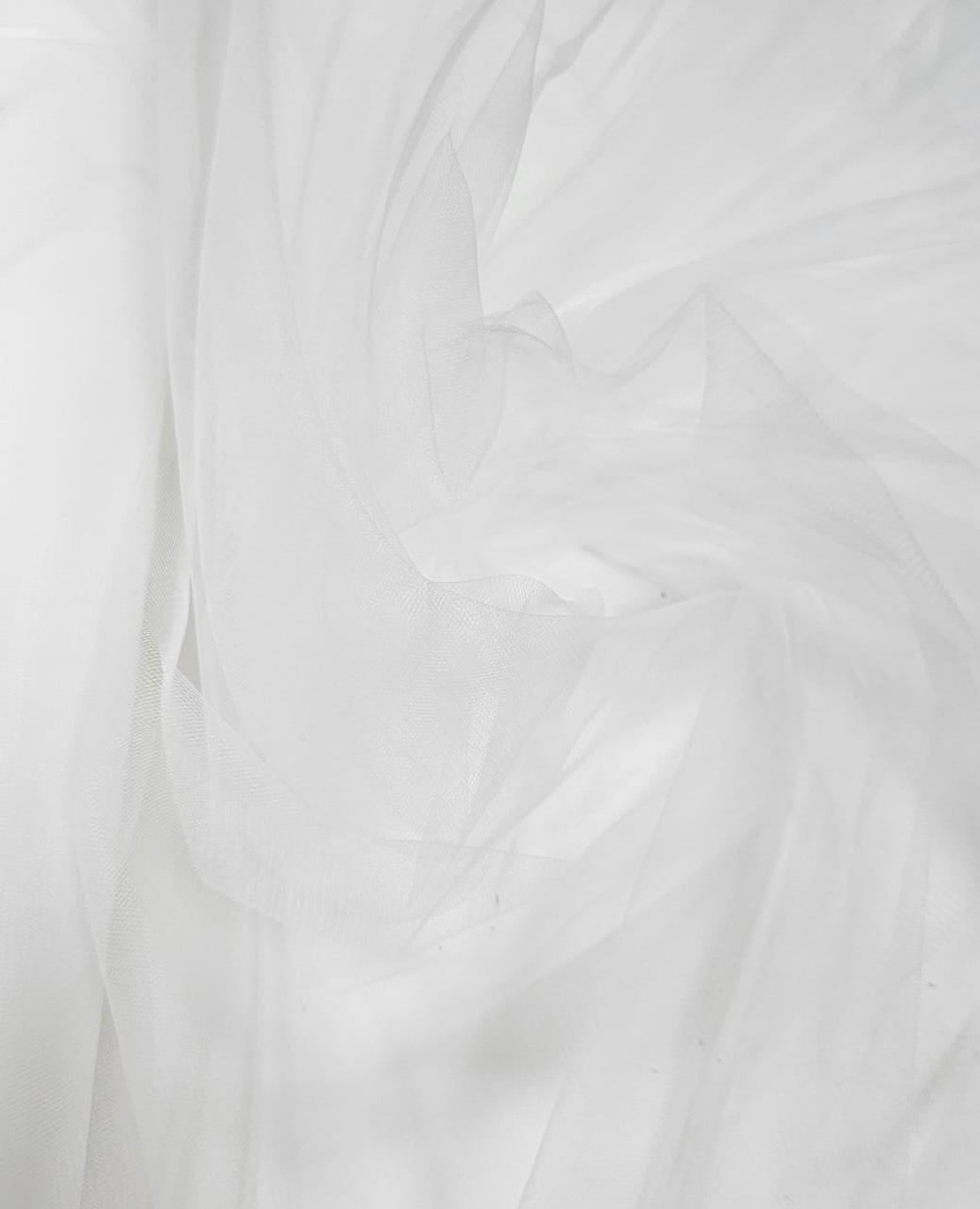 Tule 2º Pele Iluzione Off White - Largura 1,60 m x Comprimento 2,80 m 