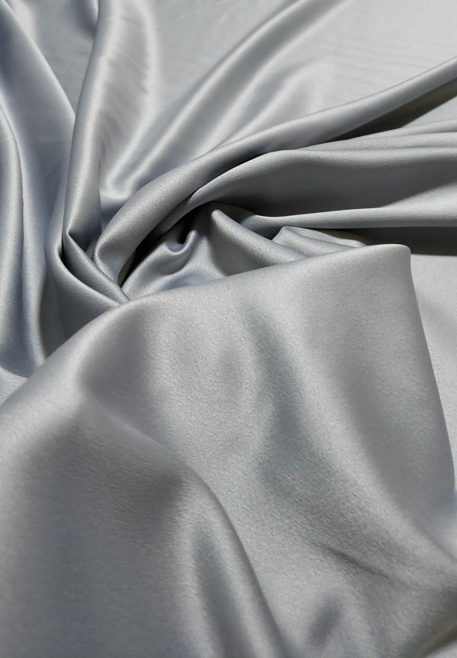 Crepe Amanda Liso Prata - Largura 1,50 m x Comprimento 3,60 m