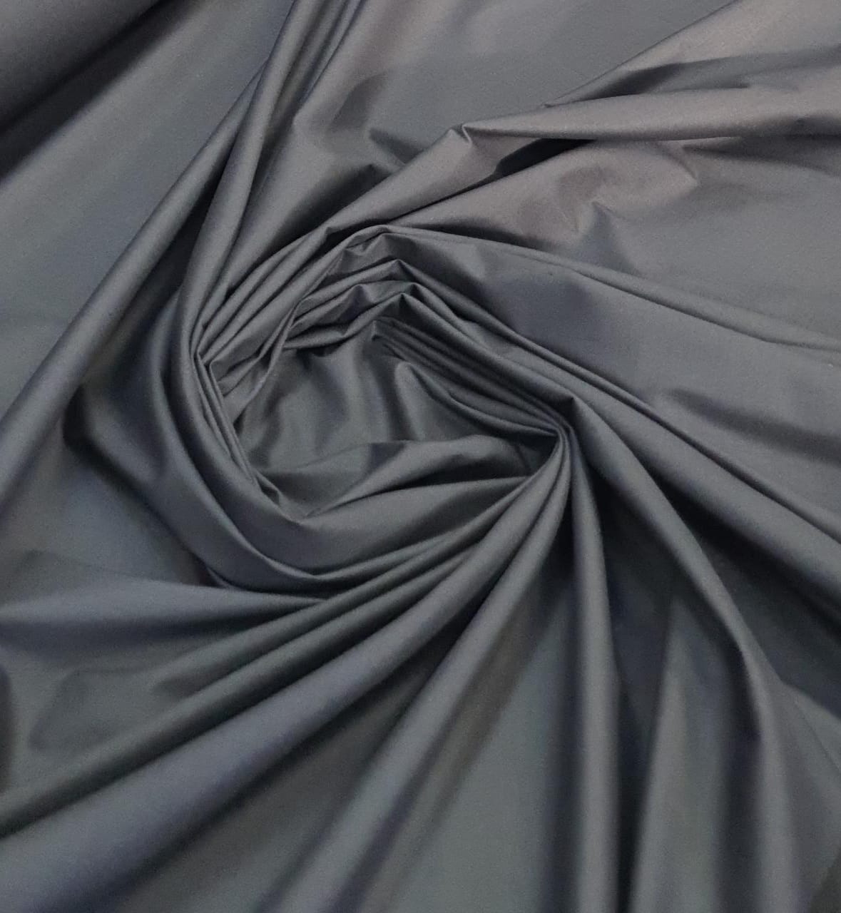 Cambraia de Algodão com Elastano Cinza Chumbo - Largura 1,30 m x Comprimento 2 m 