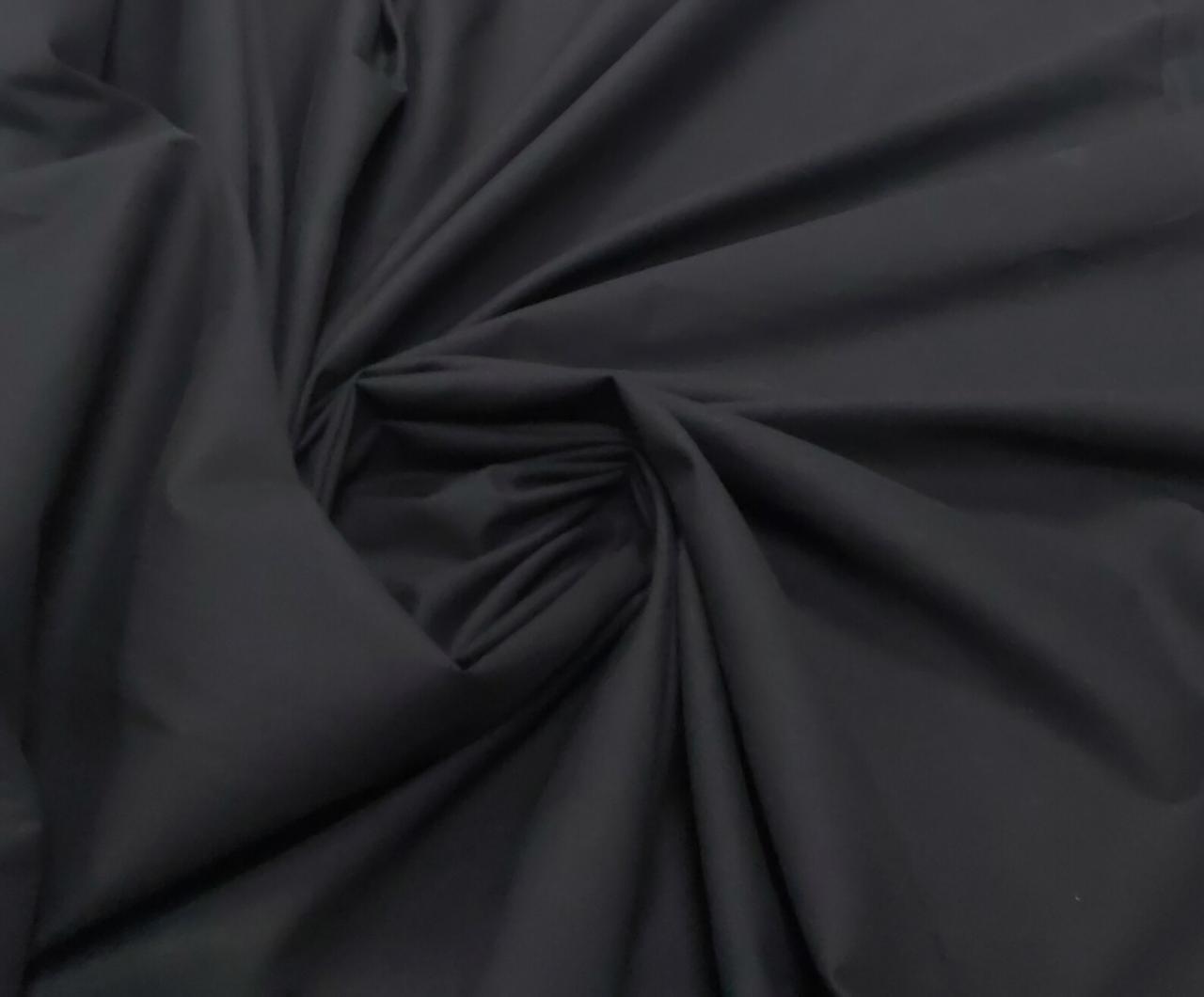 Tricoline Lisa Preta Premium 100% Algodão COM MANCHAS - Largura 1,50 m x Comprimento 1 m