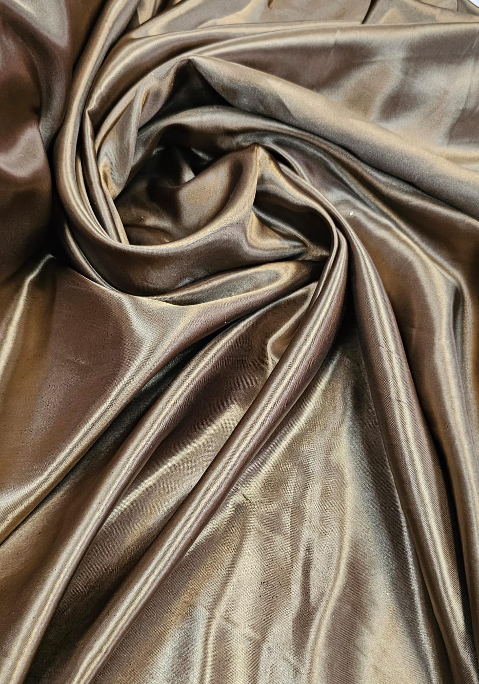 Cetim Charmeusse Liso Bronze COM RASGO E FURO - Largura 1,47 m x Comprimento 2 m 
