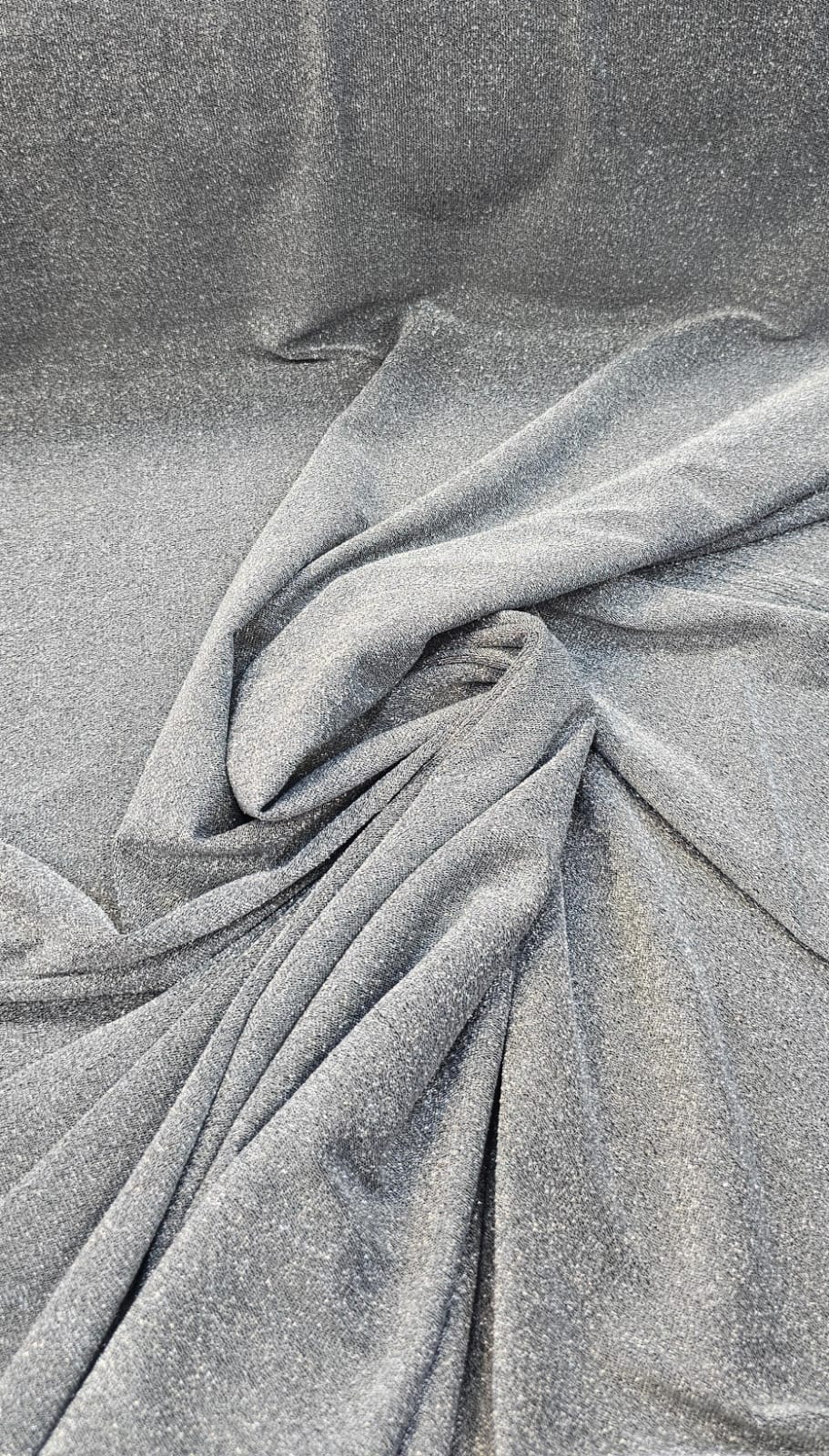 Malha Lurex Pesada Premium Prata - Largura 1,75 m x Comprimento 1 m 