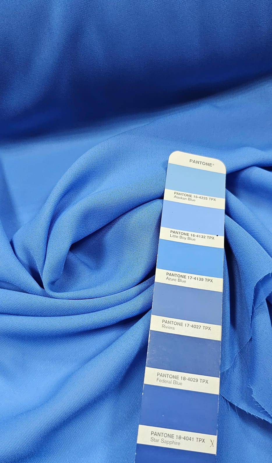 Crepe Georgete Liso Azul Celeste - Comprimento 2,70 m x Largura 1,50 m 