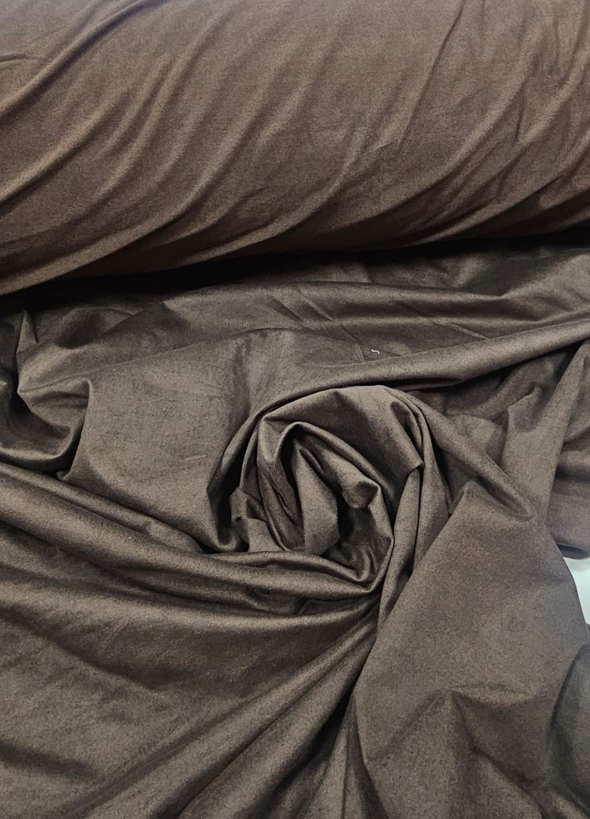 Malha Suedine Marrom Chocolate  - Comprimento 6 m x Largura 1,50 m 