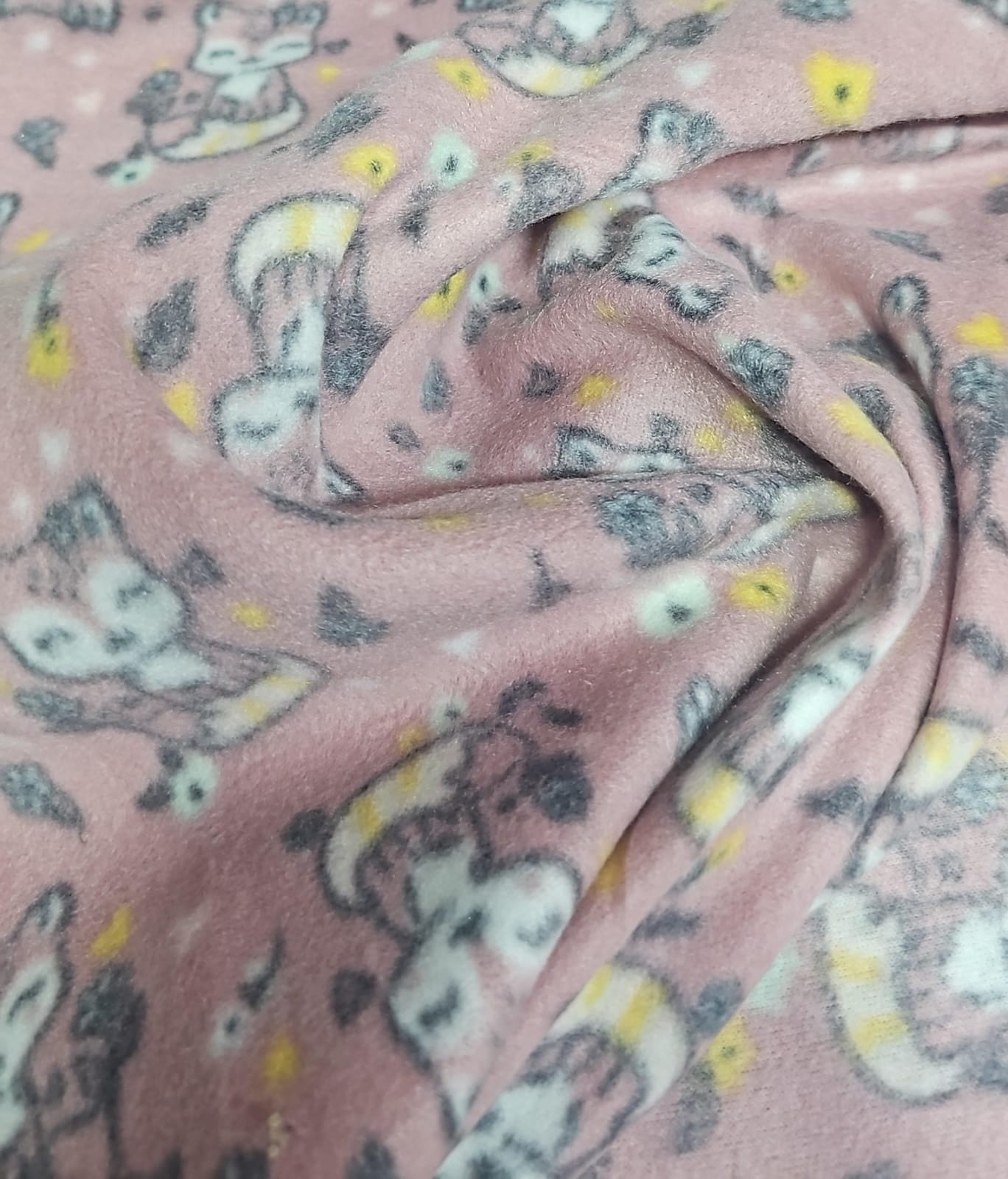 Soft Estampado Raposinhas - Comprimento 2,50 m x Largura 1,65 m