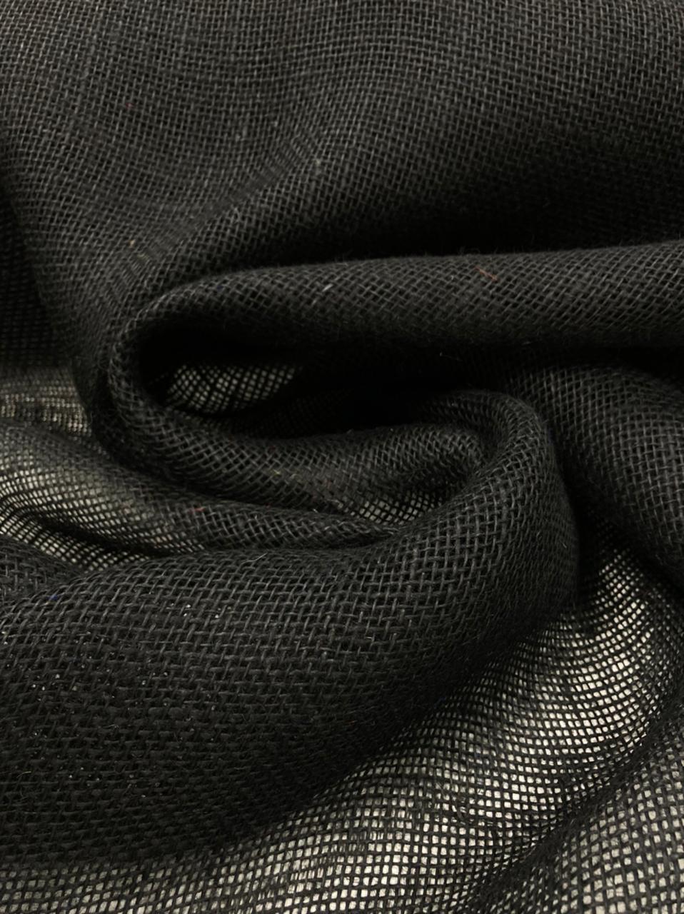 Juta Light Preto P9 - Comprimento 2 m x Largura 1 m