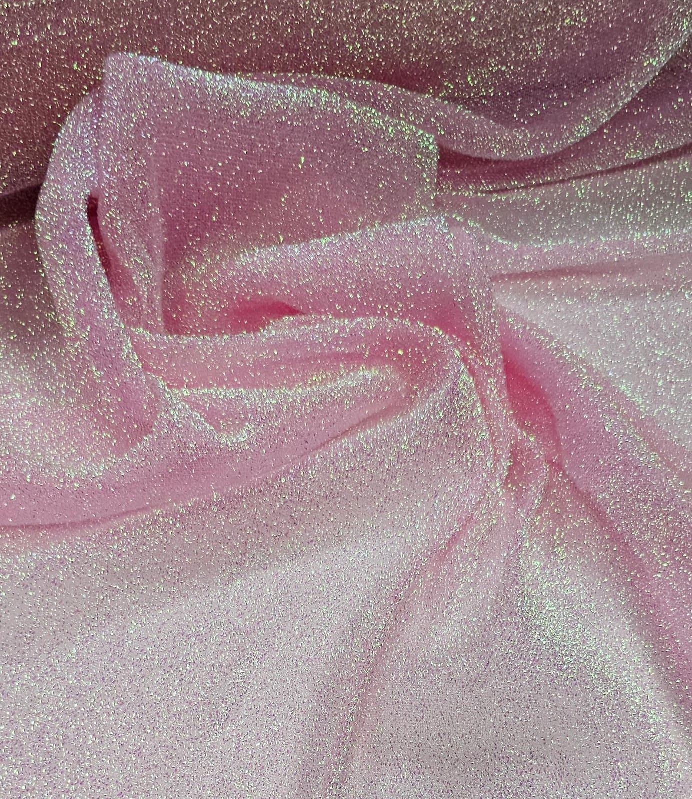 Lurex Esponja Rosa Holográfico COM SUJEIRA - Comprimento 1 m x Largura 1,65 m