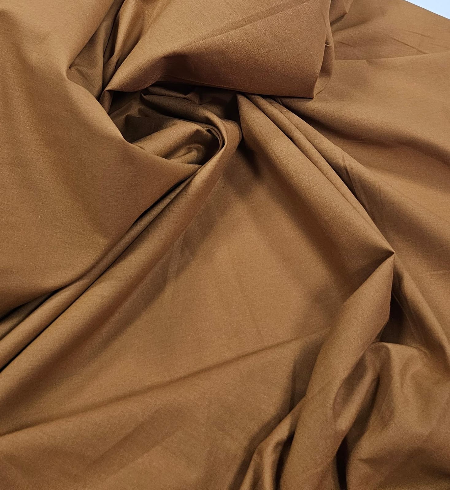 Tricoline Lisa Caramelo Premium 100% Algodão - Comprimento 1 m x Largura 1,50 m 
