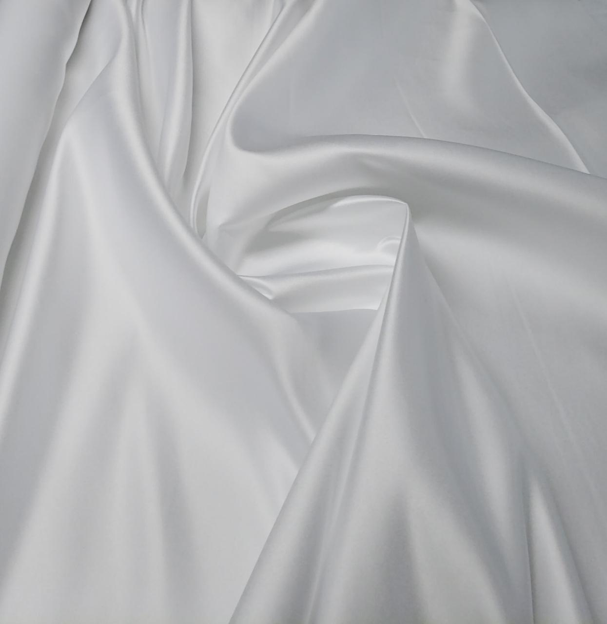 Cetim Bucol Tipo Italiano Branco Sujo - Comprimento 1,30 m x Largura 1,47 m 