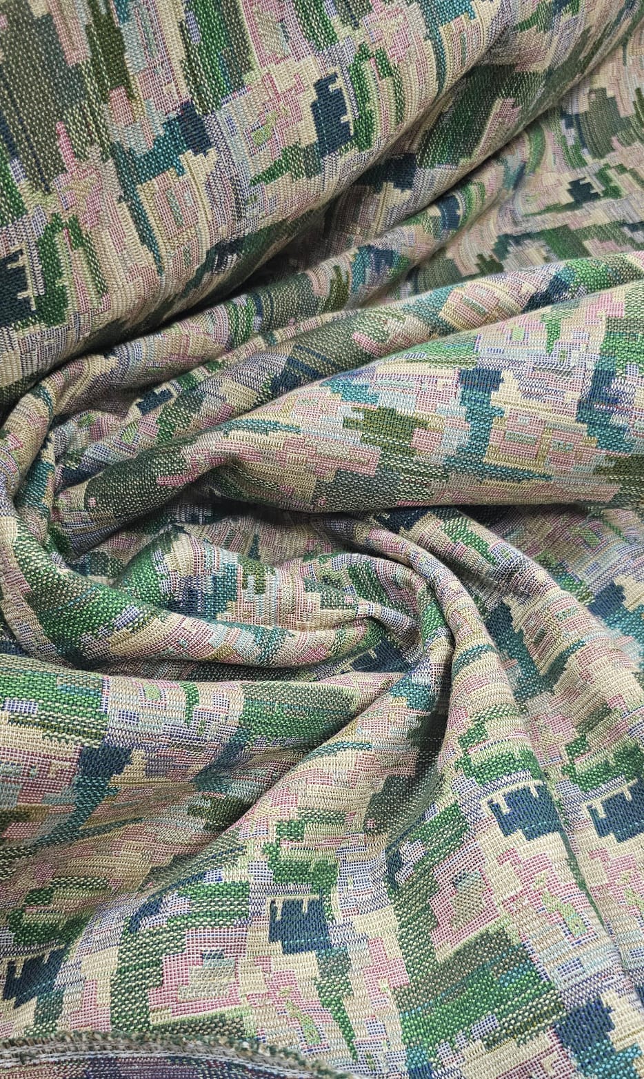Jacquard Gobelem Pesado Verde Militar - Comprimento 4 m x Largura 1,30 m 