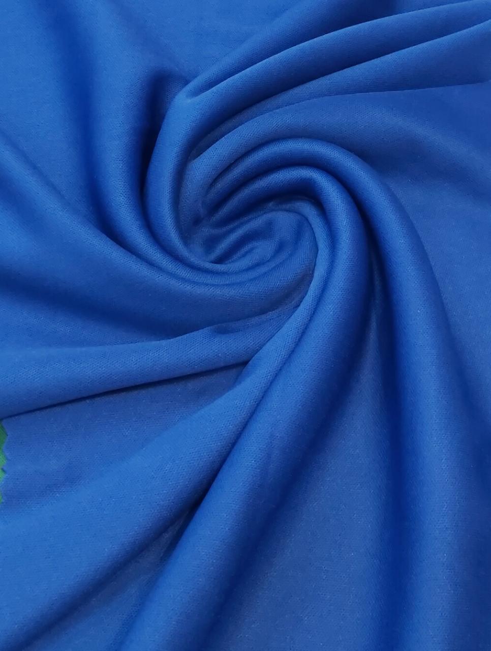 Malha Helanca Lisa Azul Royal COM MANCHAS - Comprimento 1,30 m x Largura 1,80 m 
