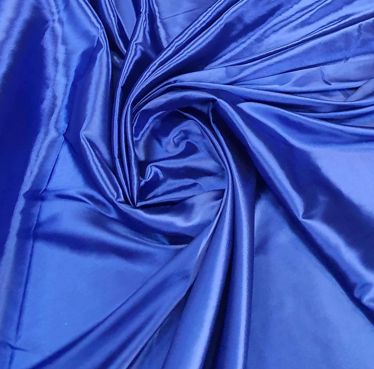 Cetim Charmeusse c/ Lycra Liso Azul Royal - Comprimento 3,90 m x Largura 1,47 m 