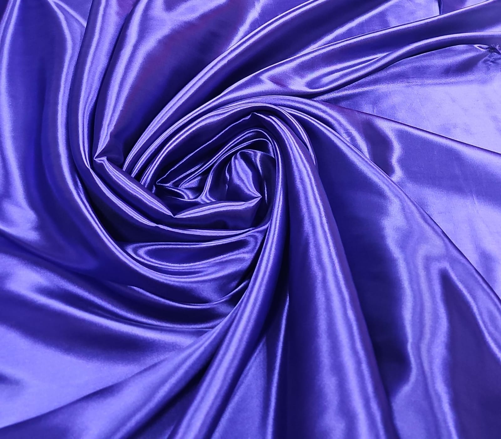 Cetim Charmeusse Liso Azul Carbono - Comprimento 1,50 m x Largura 1,47 m 