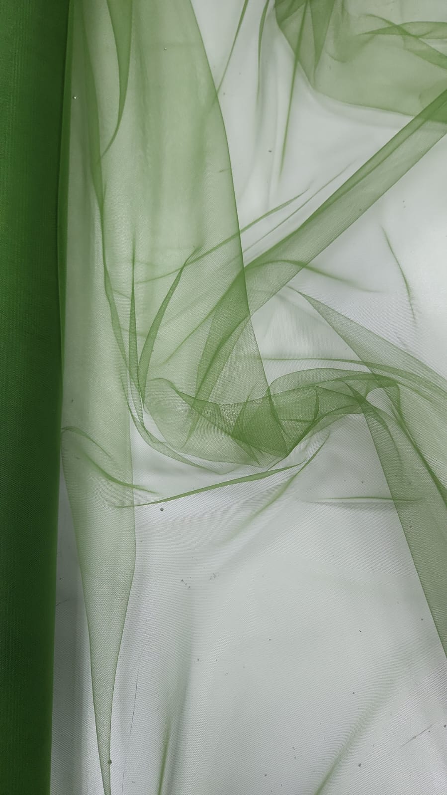 Tule 2º Pele Iluzione Verde Oliva - Comprimento 1,70 m x Largura 1,60 m 