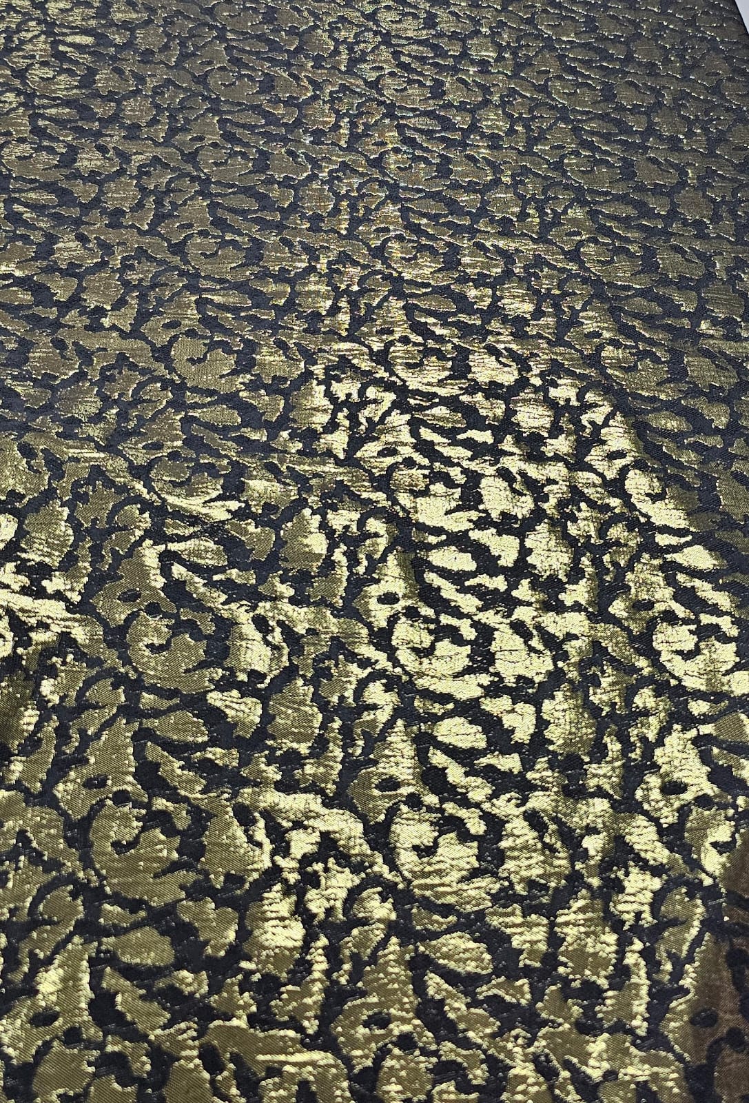 Jacquard Metálico Adamascado Dourado - Comprimento 1 m x Largura 1,55 m