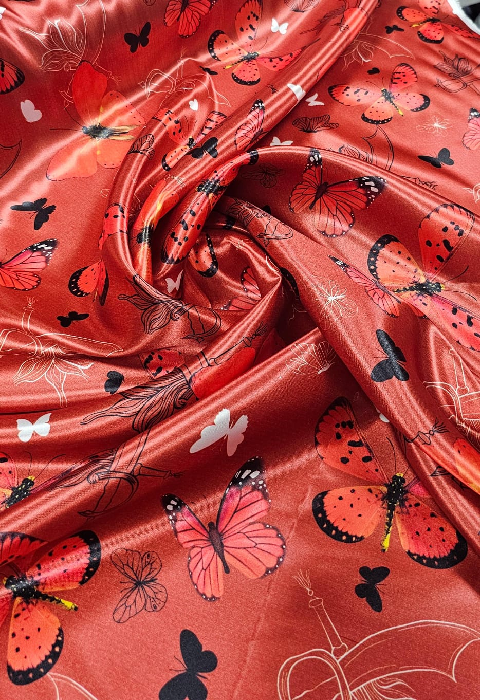 Cetim Estampado Digital Iansã - Comprimento 1 m x Largura 1,47 m