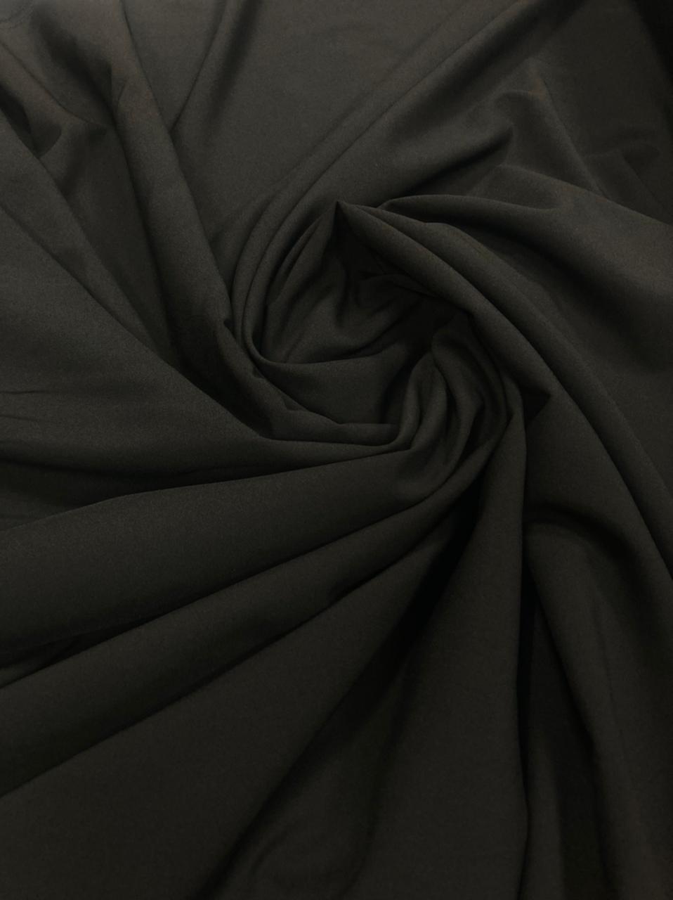 Gabardine Two Way Preto AMASSADO - Comprimento 2 m x Largura 1,47 m