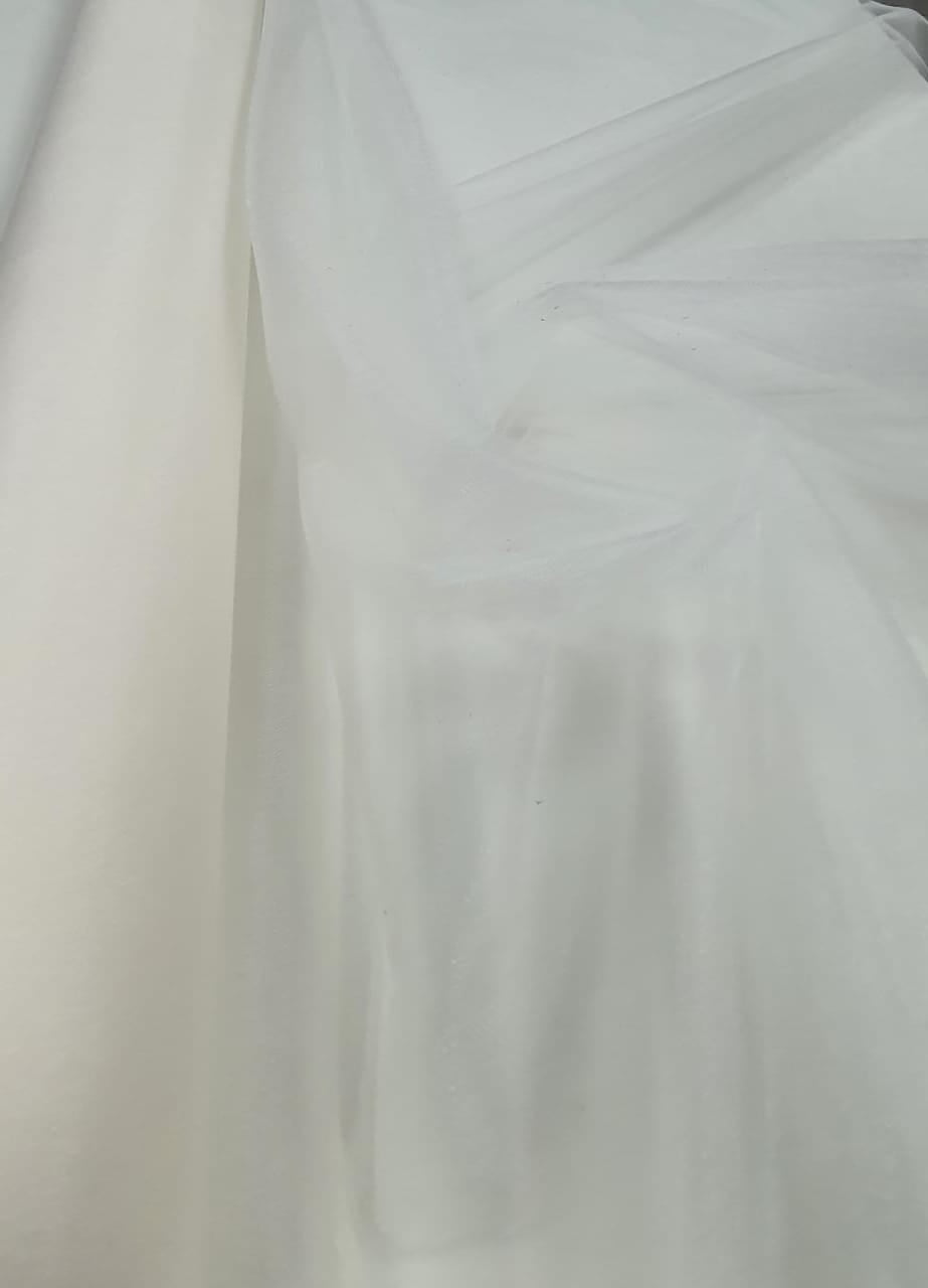 Tule Shine Noivas Off White  - Comprimento 0,95 cm x Largura 3 m 