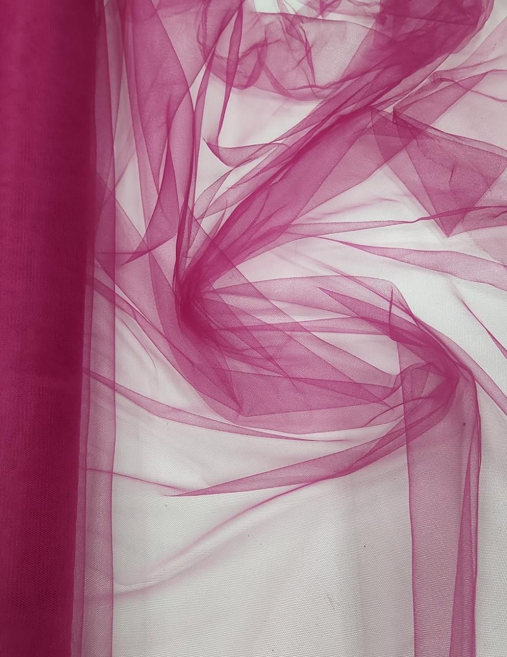 Tule 2º Pele Iluzione Fúcsia - Comprimento 2 m x Largura 1,40 m