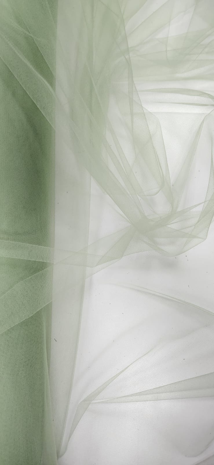 Tule 2º Pele Iluzione Verde Malva - Comprimento 2 m x Largura 1,40 m