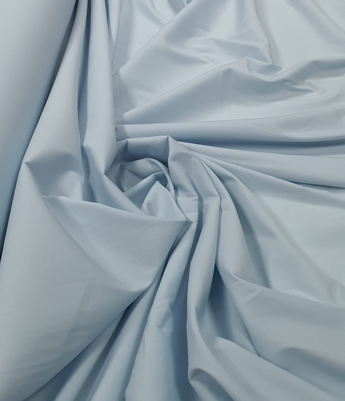 Tricoline Com Elastano Azul Bebê - Comprimento 0,80 Cm x Largura 1,50 m