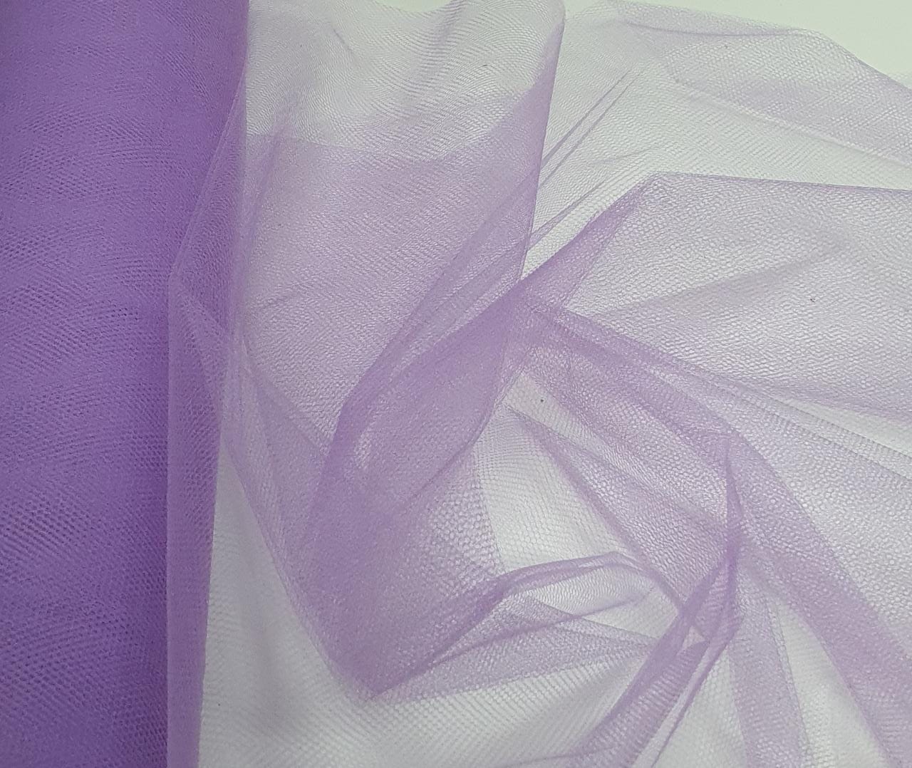 Tule Liso Decoração 1,20m Largura Lavanda - Comprimento 1,80 m x Largura 1,20 m