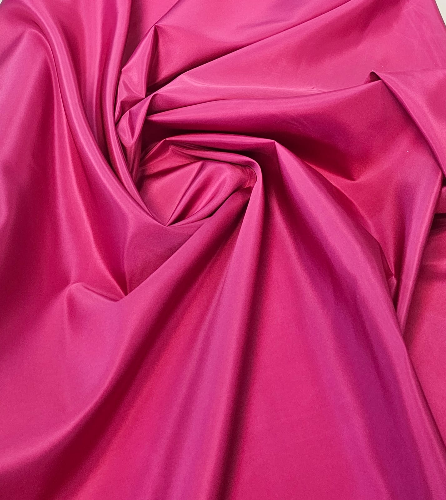 Tafetá Indiano Toque de Seda Fúcsia - Comprimento 1 m x Largura 1,45 m