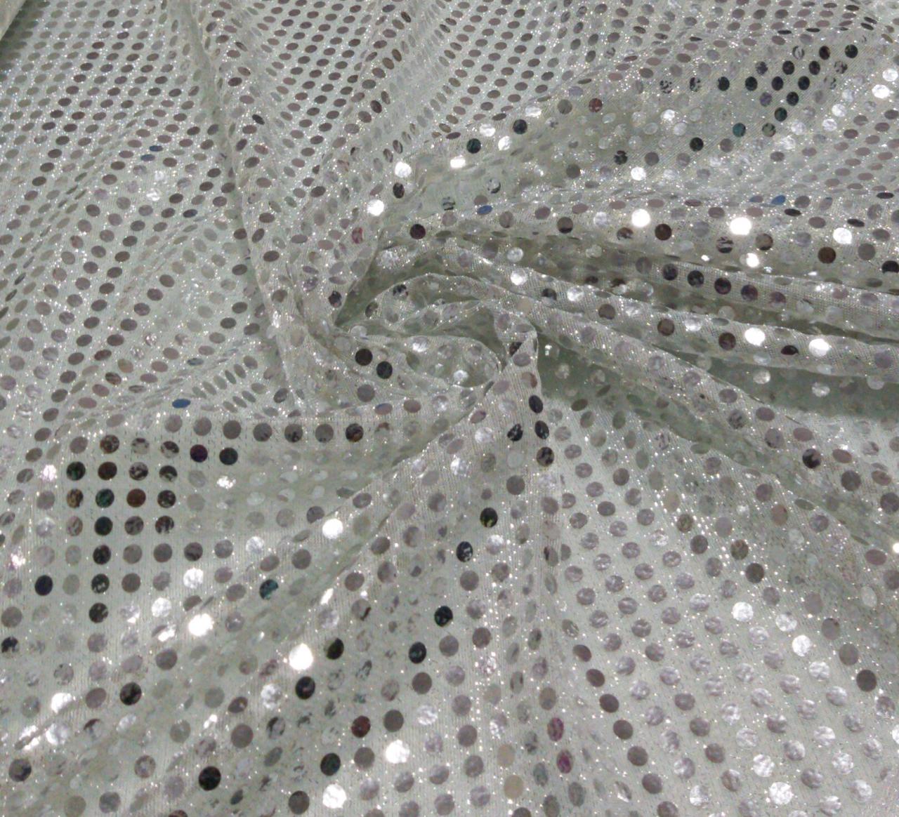 Paetê Colado Carnaval Prata - Comprimento 2 m x Largura 1,15 m