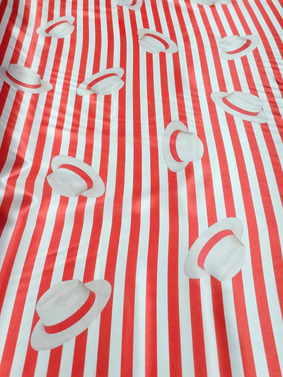 Cetim Estampado Digital Zé Pilintra COM SUJEIRA  - Largura 1,47 m x Comprimento 0,80 CM