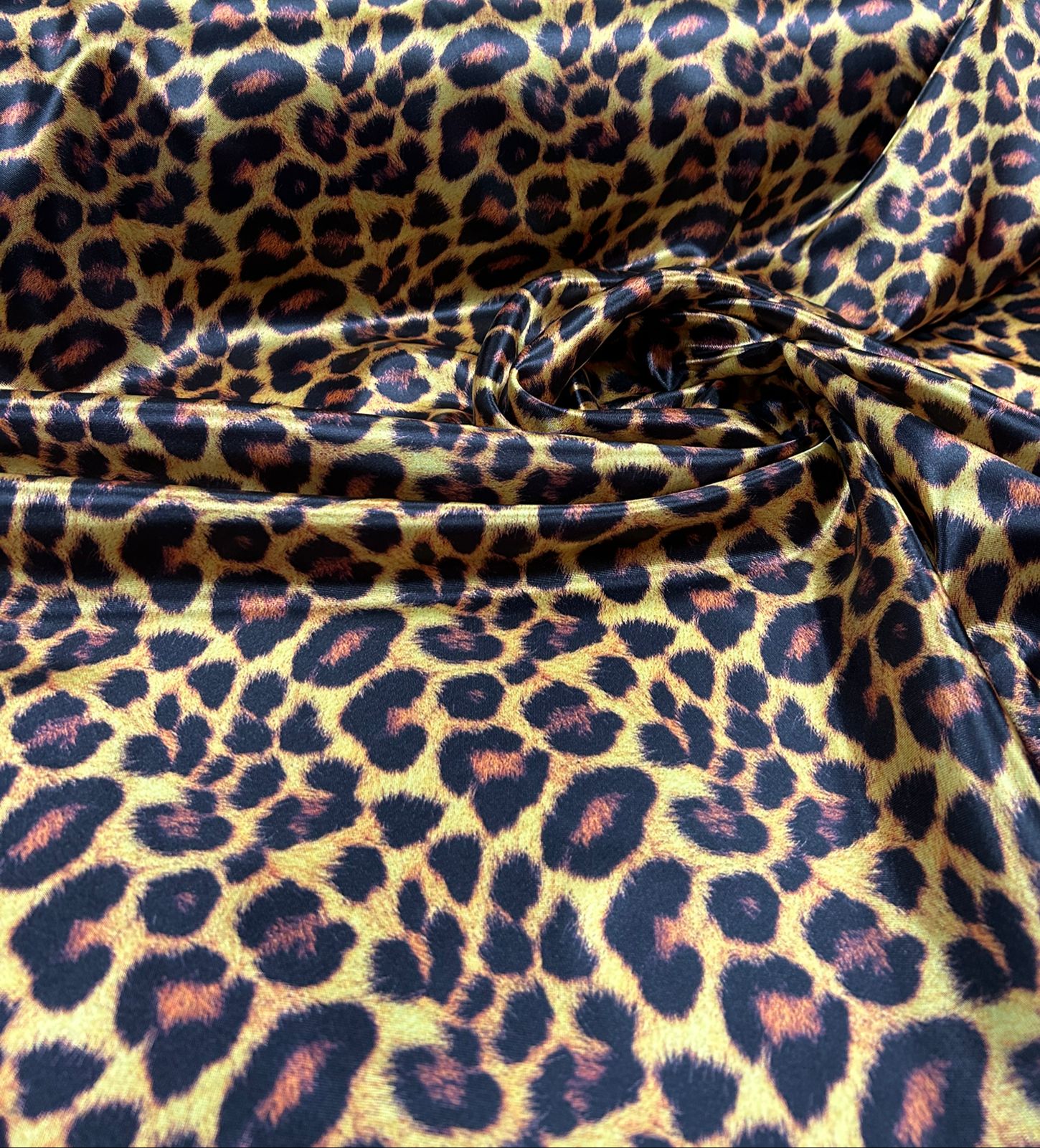 Cetim Estampado Digital Animal Print Onça - Comprimento 1 m x Largura 1,47 m