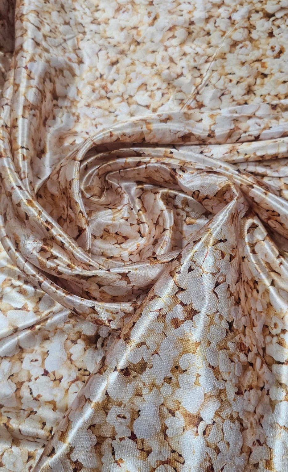 Cetim Estampado Digital Pipocas - Comprimento 1,40 cm x Largura 1,47 m