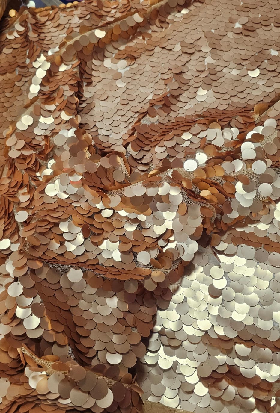 Paetê Bordado Fosco Diva Dourado - Comprimento 0,80 cm x Largura 1,45