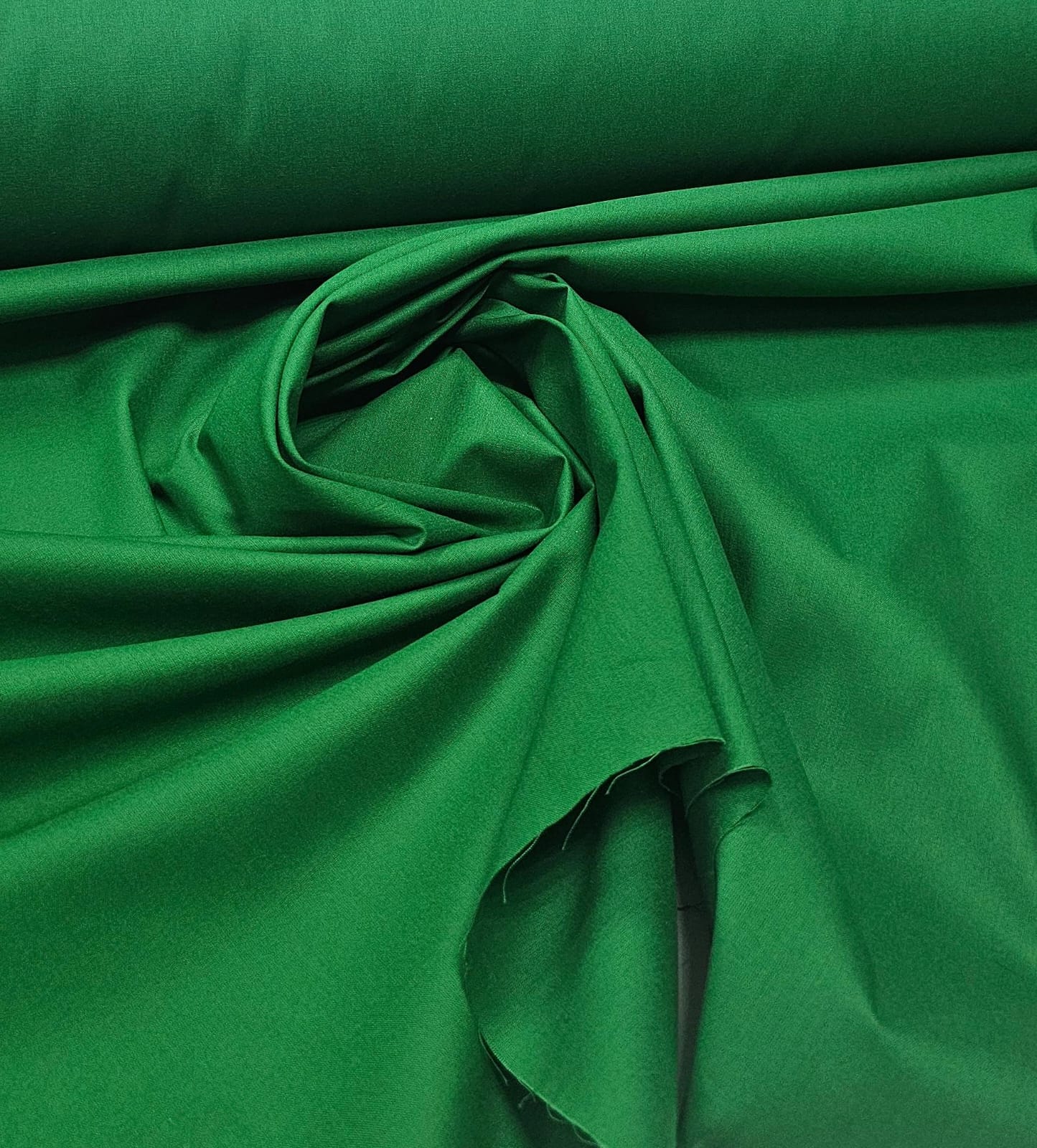 Tricoline Lisa Verde Bandeira Premium 100% Algodão - Comprimento 0,90 cm x Largura 1,50 m