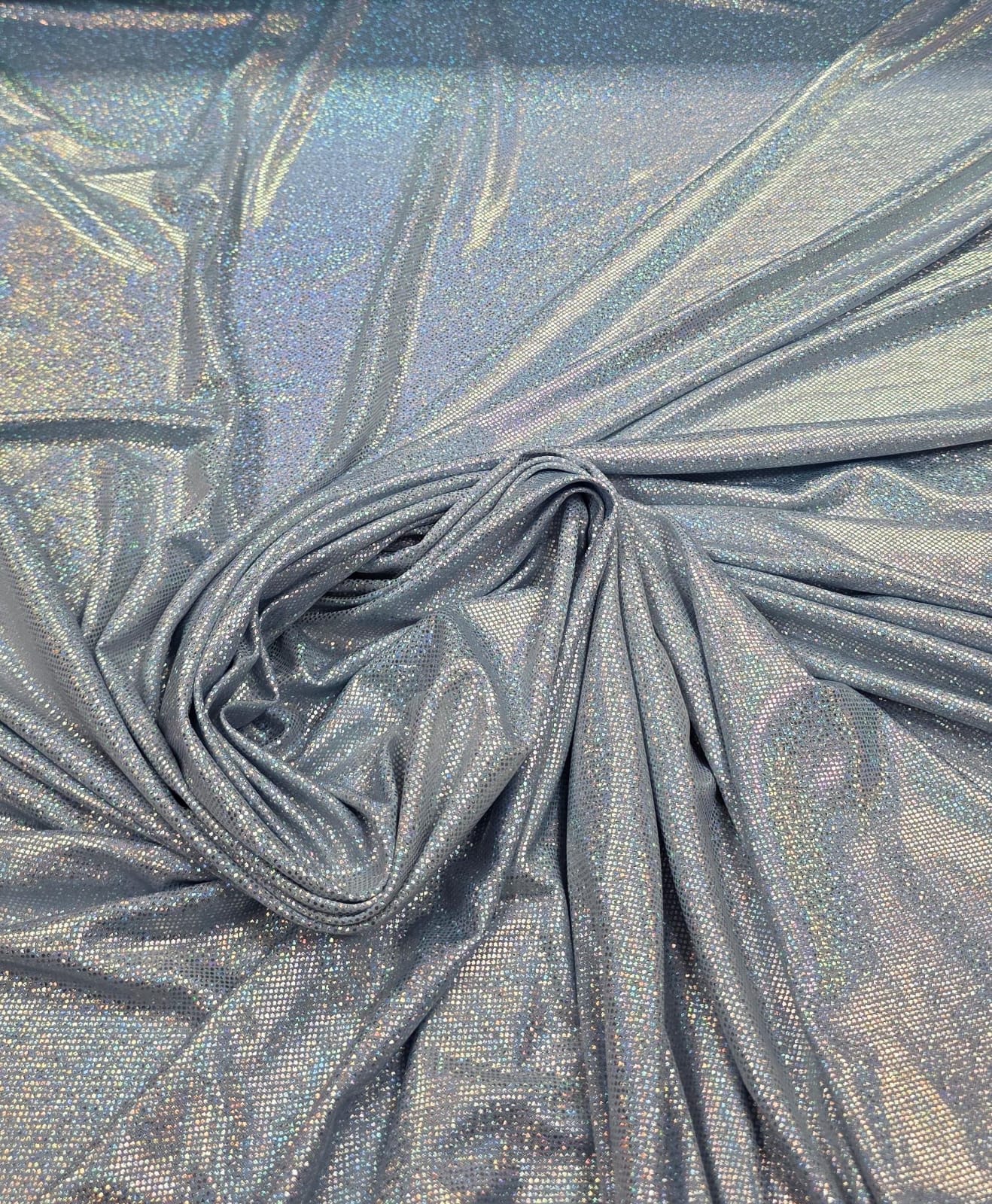 Malha Foil Dance Azul Bebê  COM COSTURA - Comprimento 1,80 m x Largura 1,50 m