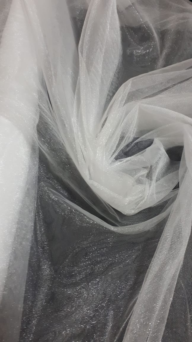 Tule Shine Noivas Branco - Comprimento 1 m x Largura 3 m