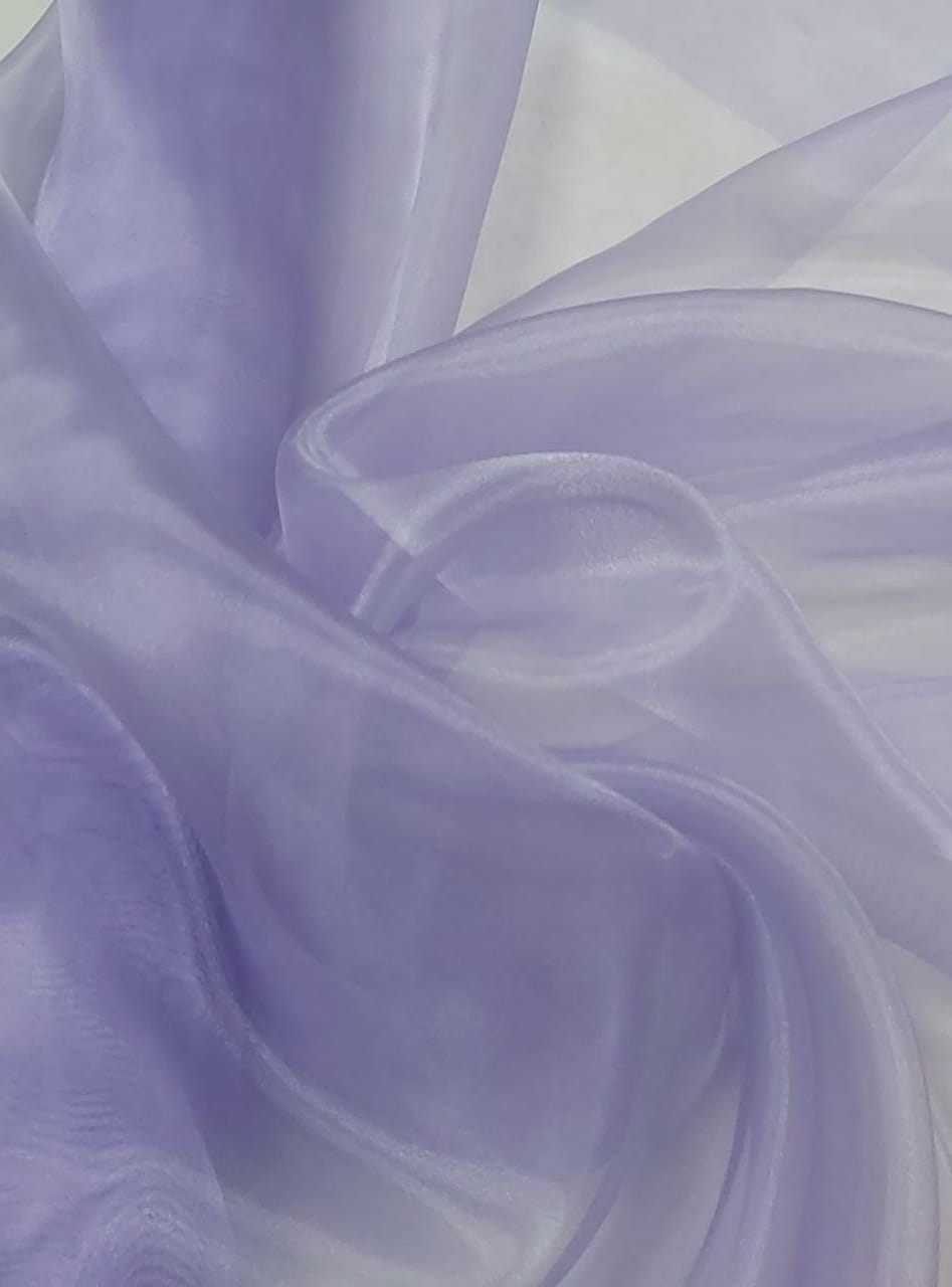 Organza Cristal Lisa Lilás - Comprimento 4 m x Largura 1,47 m