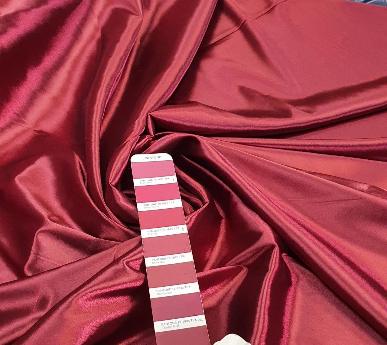 Cetim Charmeusse c/ Lycra Marsala - Comprimento 1 m x Largura 1,47 m