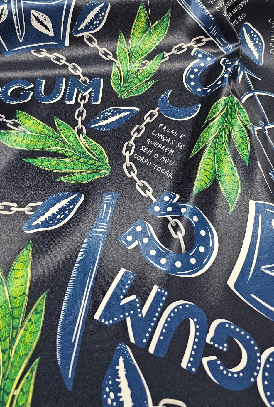 Cetim Estampado Digital Ogum - Comprimento 3 m x Largura 1,47 m