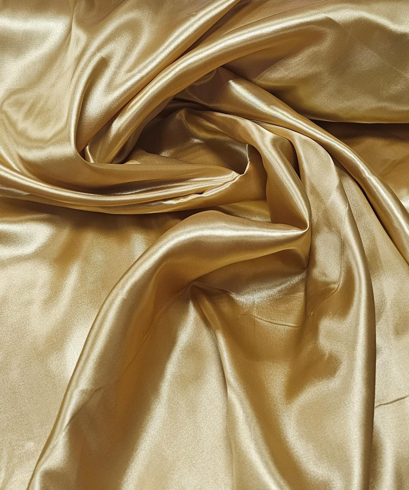 Cetim Charmeusse Liso Dourado - Comprimento 1,80 m x Largura 1,47 m