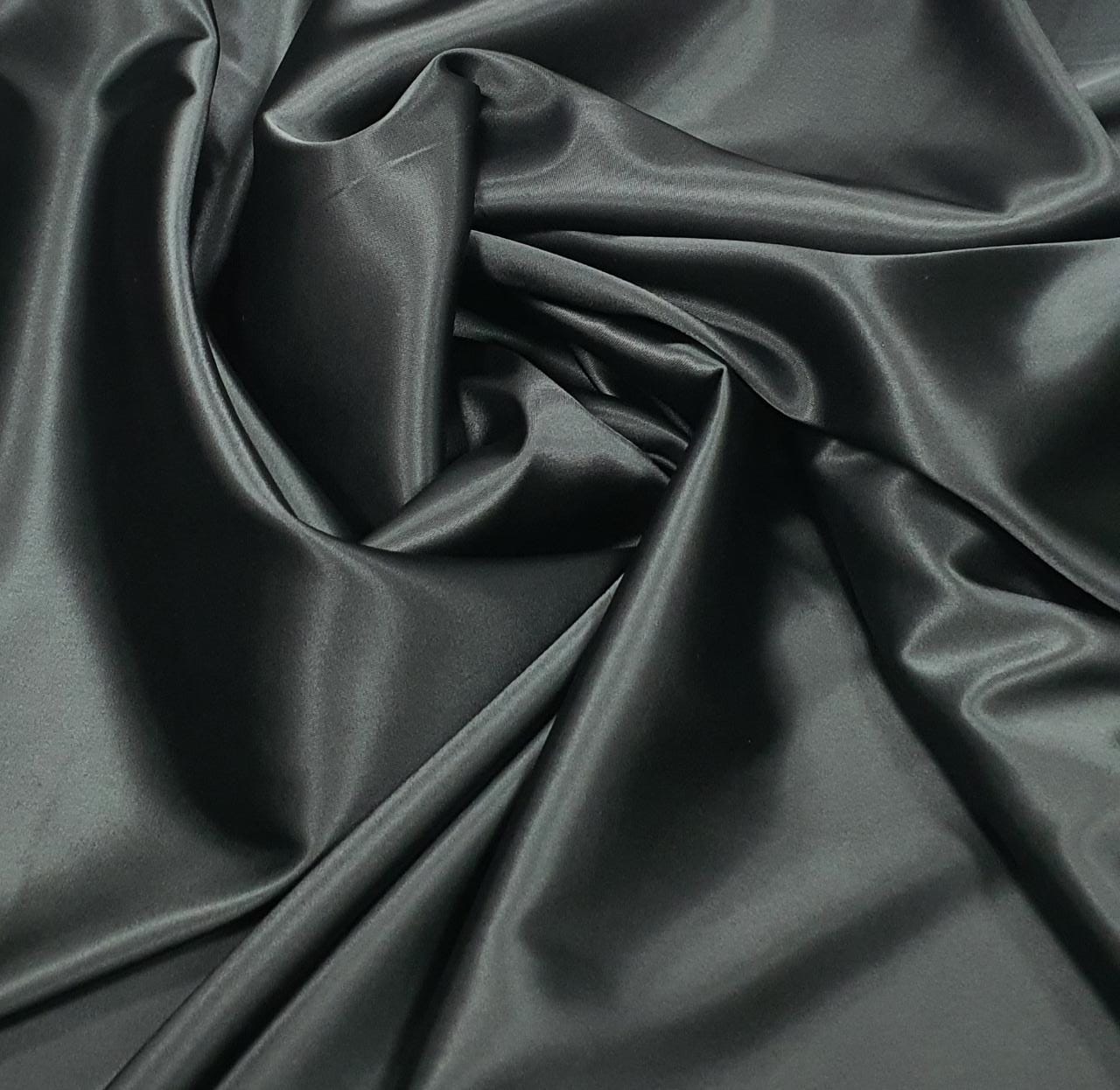 Cetim Bucol Liso Preto - Comprimento 1 m x Largura 1,50 m