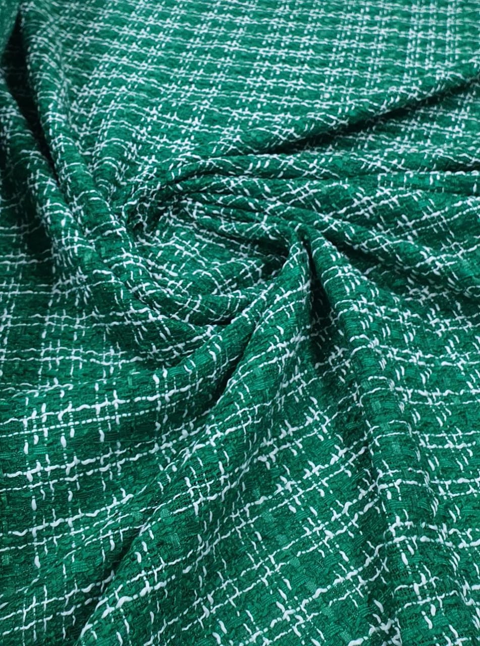 Tweed Premium Pesado Verde Bandeira - Comprimento 1 m x Largura 1,47 m
