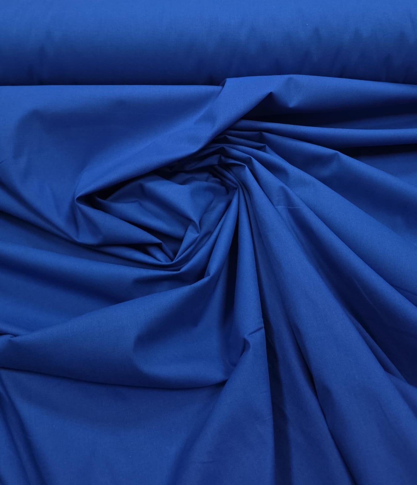 Tricoline Lisa Azul Royal Claro Premium 100% Algodão  - Comprimento 0,80 cm x Largura 1,50 m