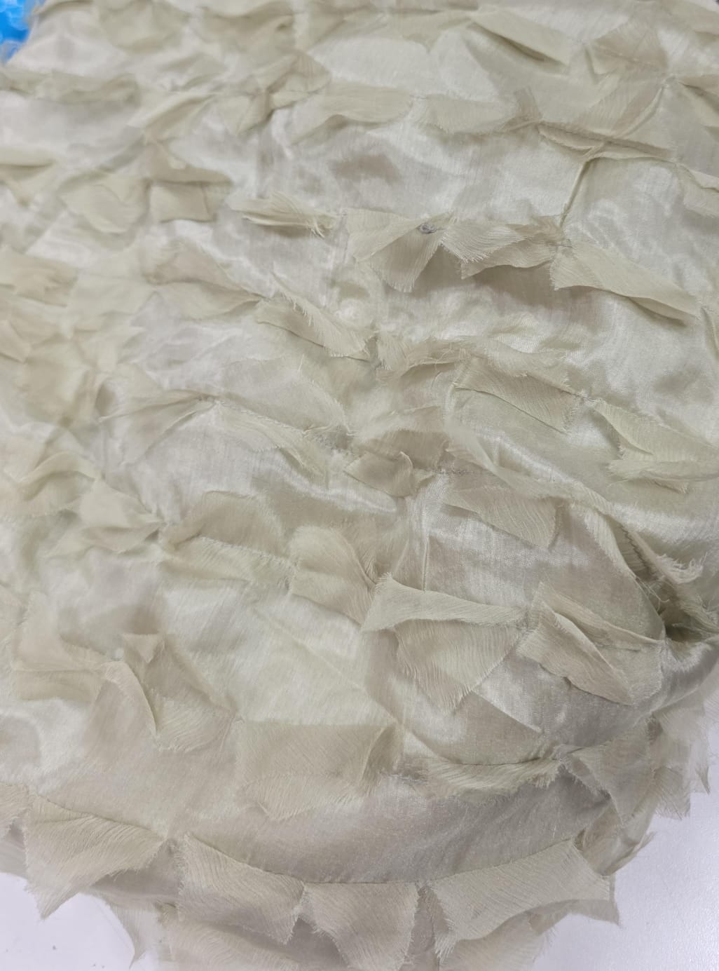 Seda pura bordada malva - Comprimento 3,90 m x Largura 1 m