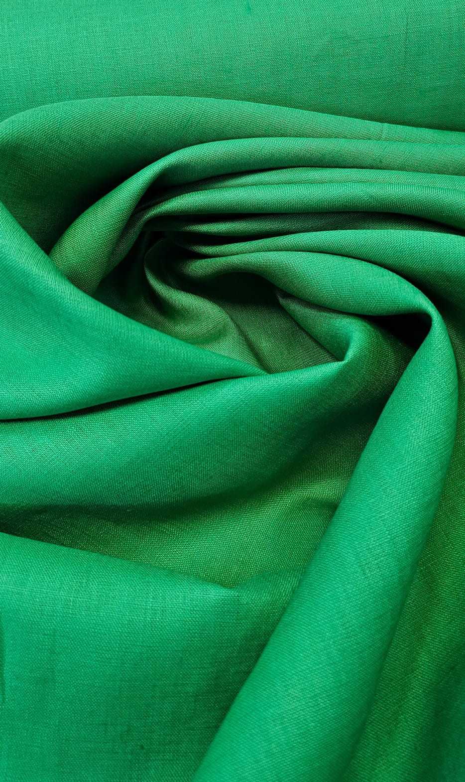 Linho Puro Verde Bandeira COM SUJEIRA  - Comprimento 0,90 cm x Largura 1,40 m